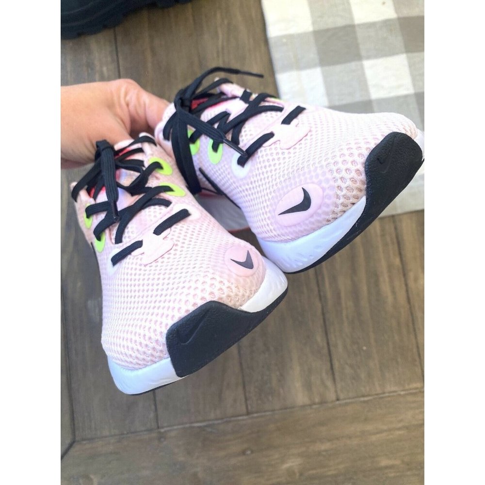 Nike Womens Renew Run CW5637-600 Pink Black Running Shoes Sneakers Size 8.5 - Picture 8 of 11